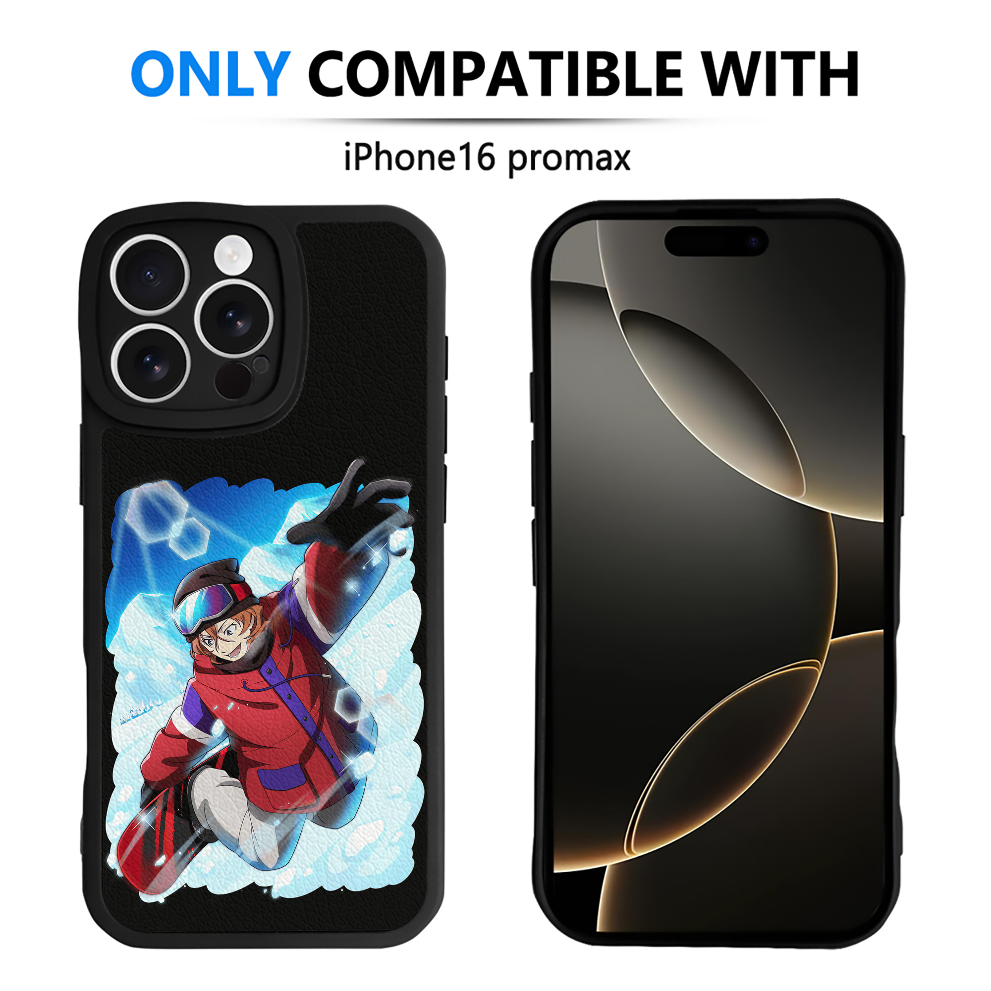 （画像用） 文豪ストレイドッグス Bungo Stray Dogs 【iPhone 16シリーズ対応】シリコンスマホケース（レザー調） 材質：シリコン